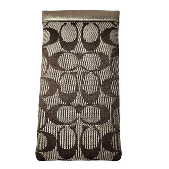 Coach Signature "C" Monogram Soft Slip-In Pouch Eyeglasses Sunglasses - Picture 3 of 7
